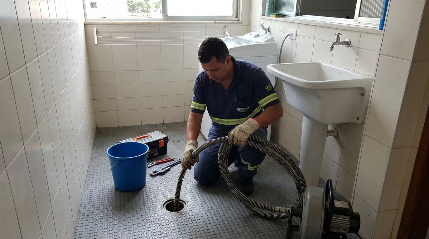 Desentupimento de ralo residencial em Jaboatão dos Guararapes‑PE